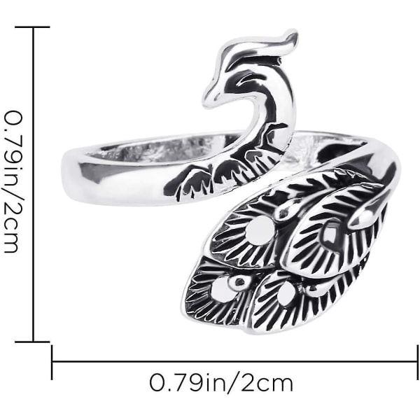 Adjustable Knitting Ring Braided Loop Crochet Loop, Peacock Open Finger Ring, Yarn Guide Finger Holder For Faster Knitting