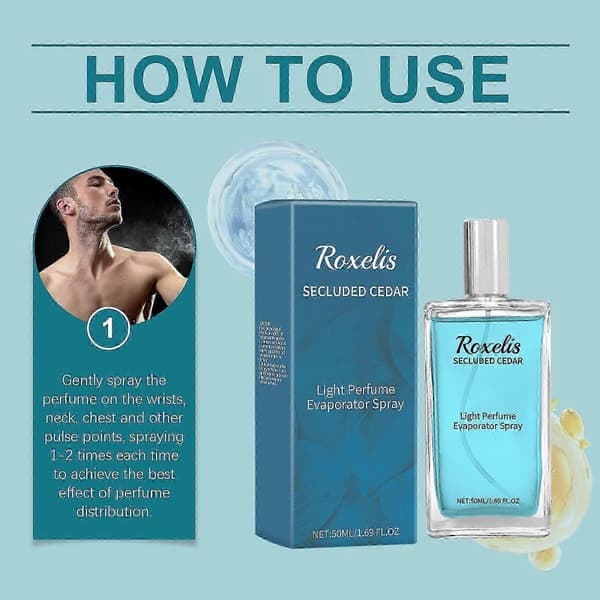 【BQ】Cedar Blue Eau De Toilette - Frisk, Langvarig Feromonparfume til Forretningsmænd