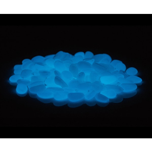 Glo Stones Glow In The Dark Pebbles 100-Pak - Blå