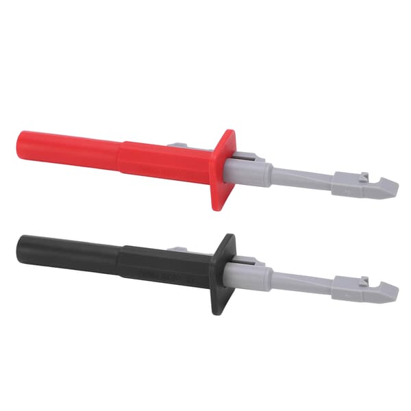 1 sæt trådpiercing sonde klip punktering testkrog blystifter med 4 mm jack J.30020 rød sort
