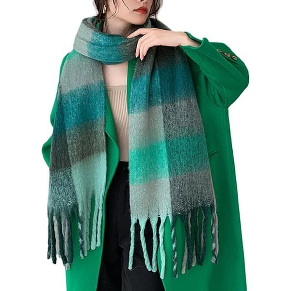 Vinterhalstørkle for kvinner Ultramyk kashmirtekstur - 230x39cm - QWE026