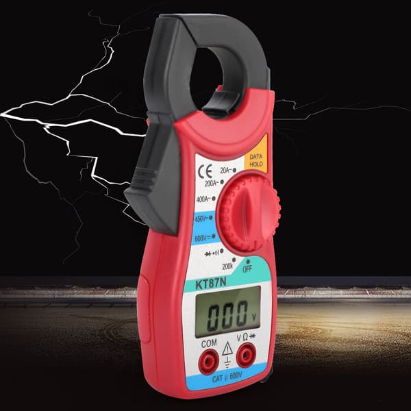 KT87N Digital Clamp Meter 600V 450V DC AC 20-400A Amperemeter Multimeter LCD-skjerm