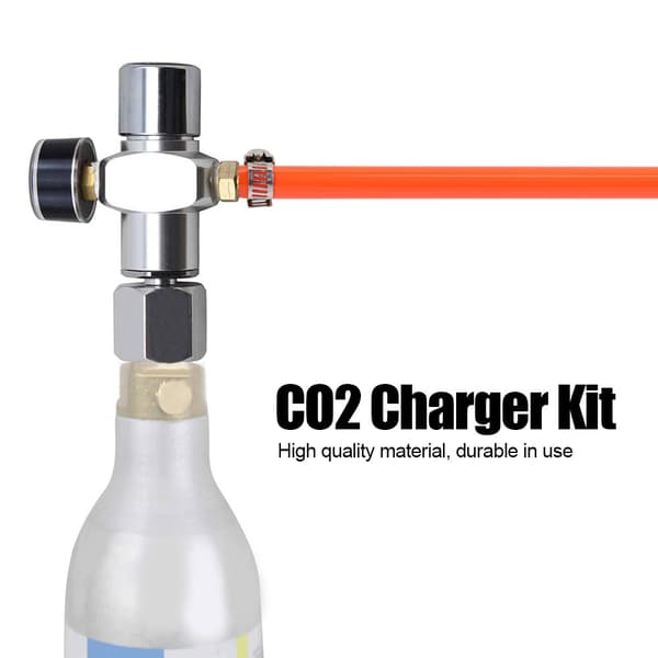 Tr21x4 CO2 Mini Gas Regulator Fed Adapter Trykmåler Oplader Kit Soda Tilbehør