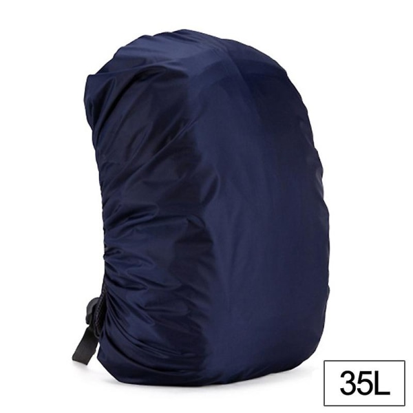 35-80l ryggsäck cover Utomhus vandring Klätterväska cover Vattentätt cover för ryggsäck Dark blue 35L