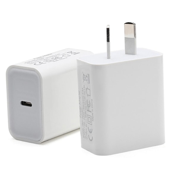 Usb-c strømadapter Ladeplugg 18w hurtiglading Innebygd multibeskyttelseslader 1