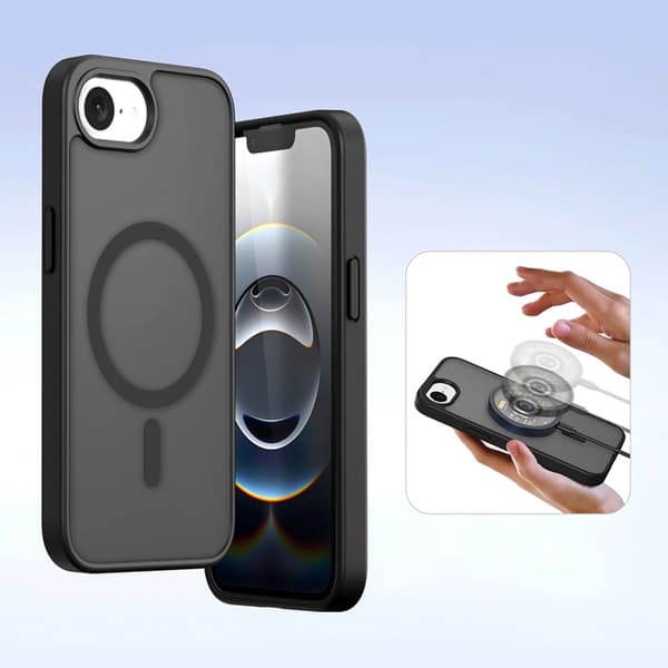 Dux Ducis iPhone 16e Plånboksfodral Lawa Läder - Svart Svart 100