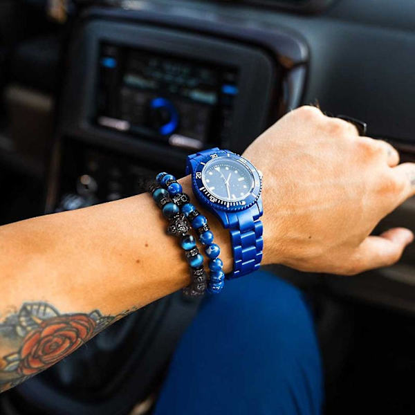 Sort ulvehovedarmbånd afspejler temperament Mere sort armbånd Black