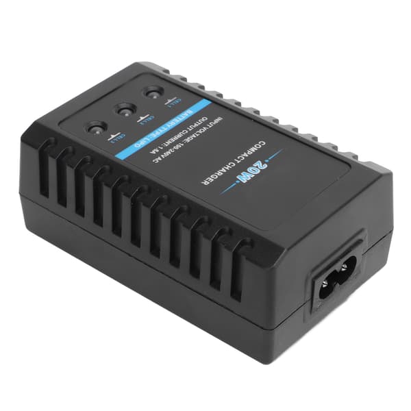 20W Balanceoplader til Lithium Polymer Batterier med LED-indikator EU-stik 110‑240V
