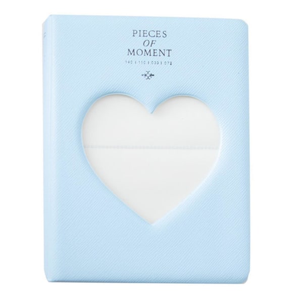 Hollow Heart Pictures Fotoalbum Multipurpose Photocard Perm Holder Card Blue