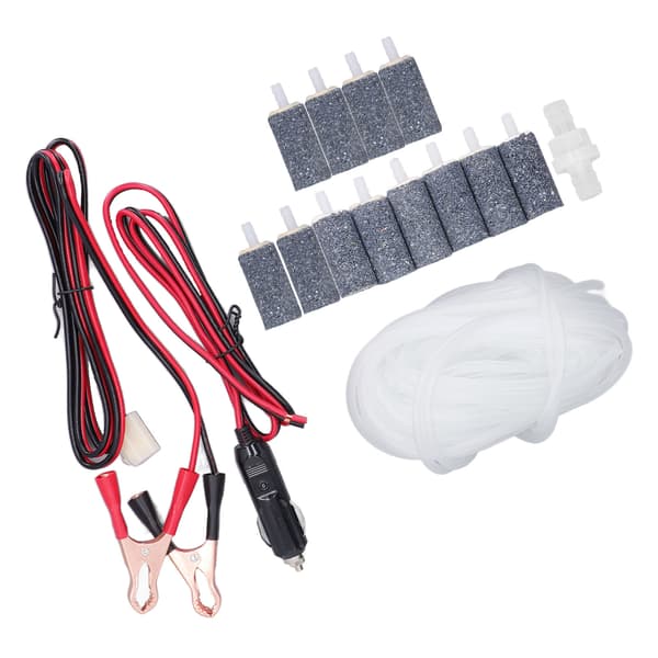 Luftpumpstillbehör Luftslang Backventil Bubbelsten Batteriklämma Kabelsats Kit MPQ-906
