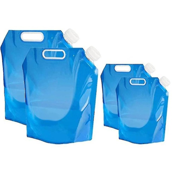4 delar hopfällbara vattenbehållare Bärbar hopfällbar dricksvattenbehållare