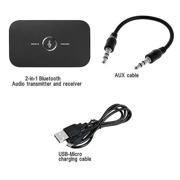 2-i-1 Bluetooth Adapter Sändare Mottagare Bluetooth Aux 5.0 tråd