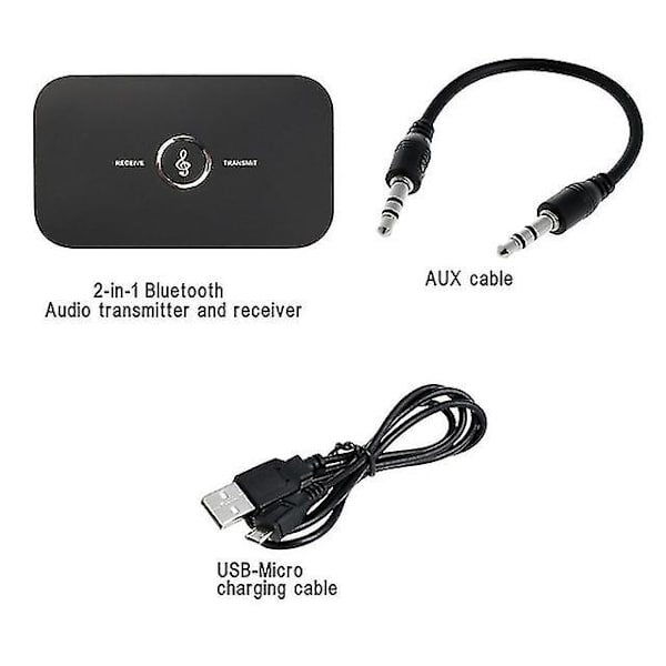 2-i-1 Bluetooth Adapter Sender Modtager Bluetooth Aux 5.0 Tråd