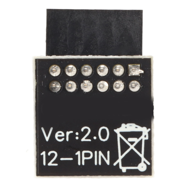 TPM 2.0 Modul LPC Interface Stabil Høj Sikkerhed Holdbart Materiale 12Pin LPC Modul til Bundkort PC