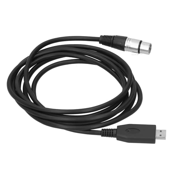 USB til XLR hun mikrofonkabel Plug Play mikrofonstik kabelledning 2m / 6.6ft