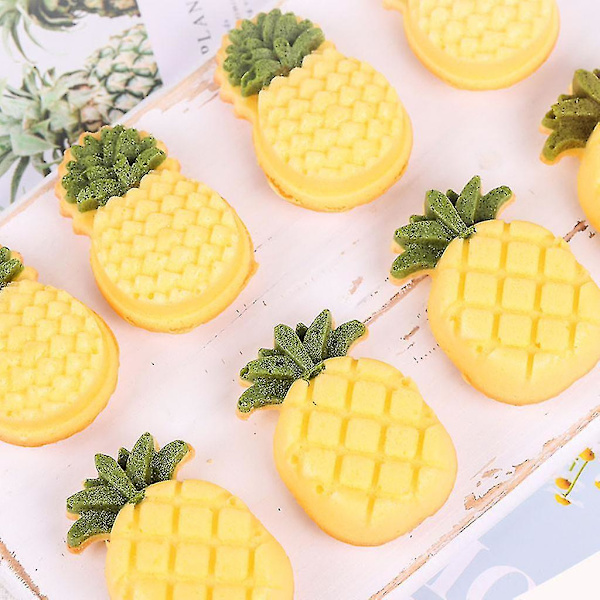 Frugt Ananas Småkage Udskærer Rustfri Stål Udskærere Form gør det selv Fondant wienerbrød Kiks Bageform til børn
