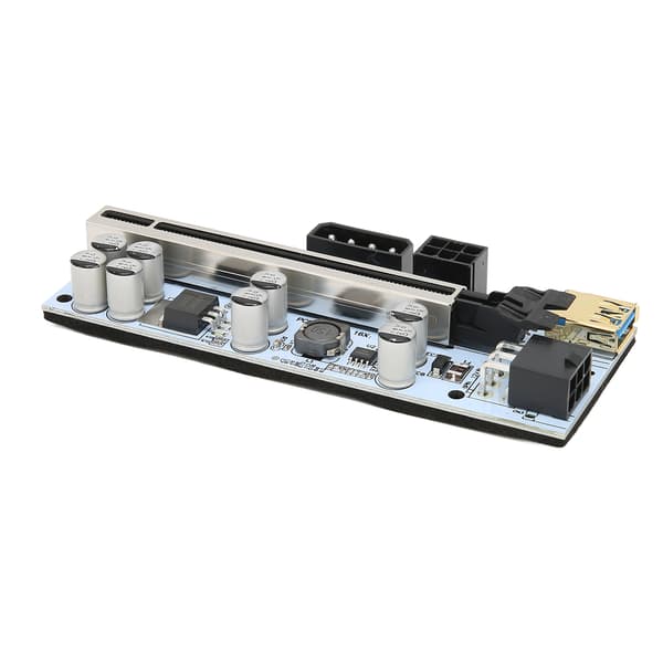 PCIE Riser-kort 8 Faste Kondensatorer Stærk Anti-Interferens GPU 1X til X16 til Windows 7 til Windows 10