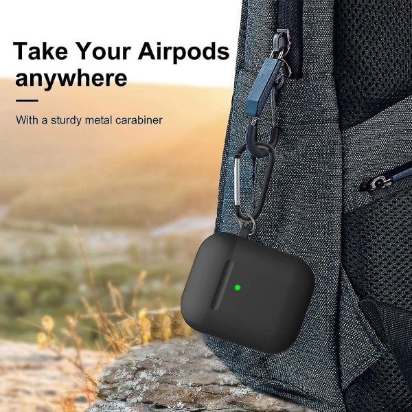 Airpods case, komplett skyddande silikon Airpods cover