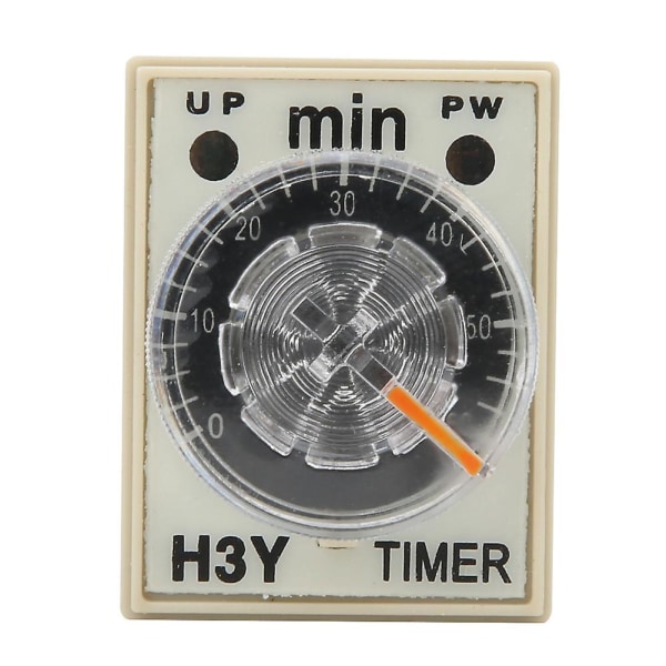 H3y-2 Delay Timer 8 Pin Timer Relæ 0~60 Minutter Opkaldstype 5a til flere formål<br>(220vac)