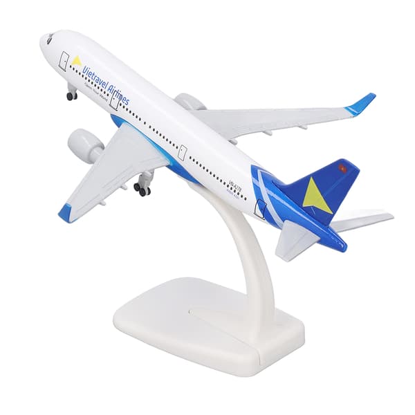 Flymodel 18,4x16,7 cm Legering Robust Flymodel Legetøj med Landingsstel til Samling Dekoration