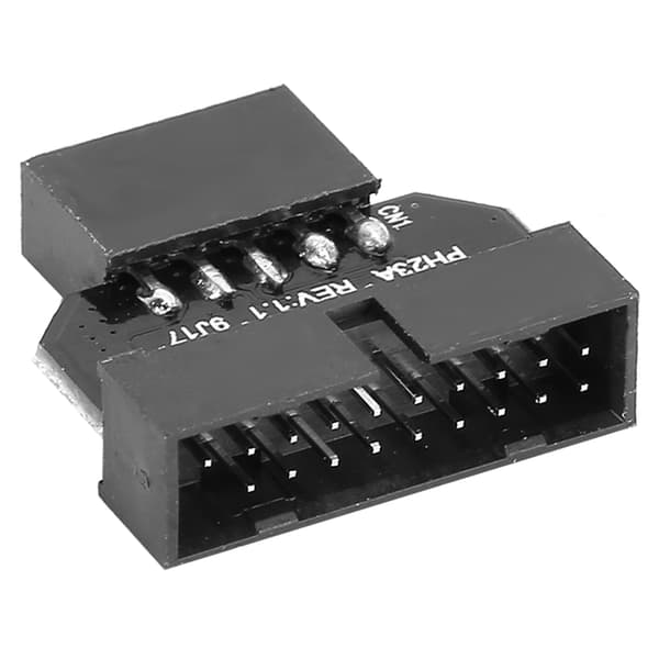 USB 2.0 9-pins til USB 3.0 19P kontakt-adapter