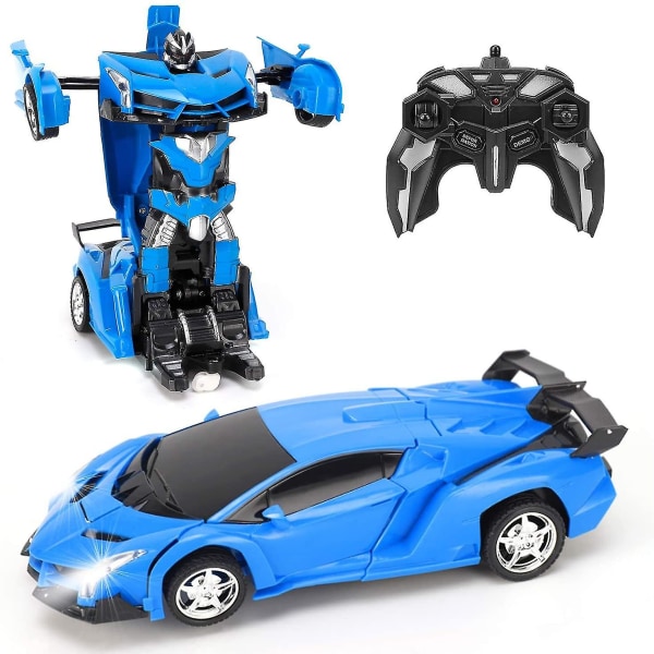 Transform Car Robot Remote Control Car Light Blue