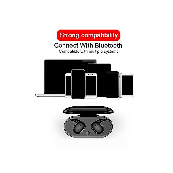 Fingerprint Touch Bluetooth Headset Støjreducerende stereoheadset