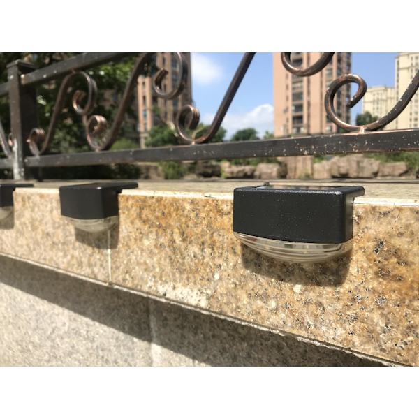 Soldäckslampor utomhus, solstegslampor Vattentäta led solarlampor för utomhustrappor Yard Patio Pathway