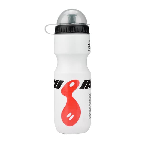 650 ml:n Vedenpullo Pyöränpidikkeellä, Maastopyörille (Valkoinen)