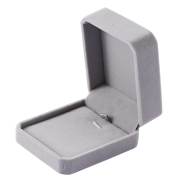 Velvet Pendant Box Klassisk Ørering Etui Smykker Halskæde Gaveæske til jubilæer Bryllup