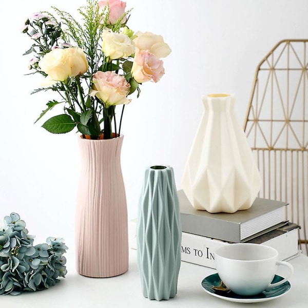 Moderna Vaser Dekoration Hem Nordisk stil Blomsterarrangemang Vardagsrum Origami blomkruka för interiör GN 2 GN 2
