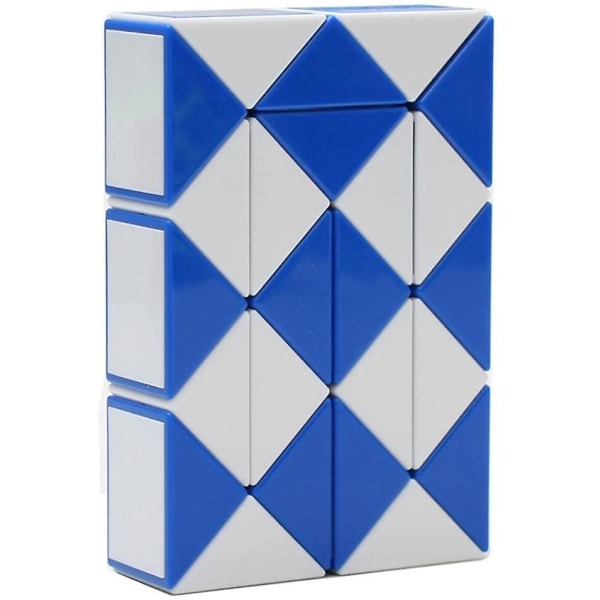 24 block Variety Magic linjal Plast Magic Snake Cube Slumpmässig färg