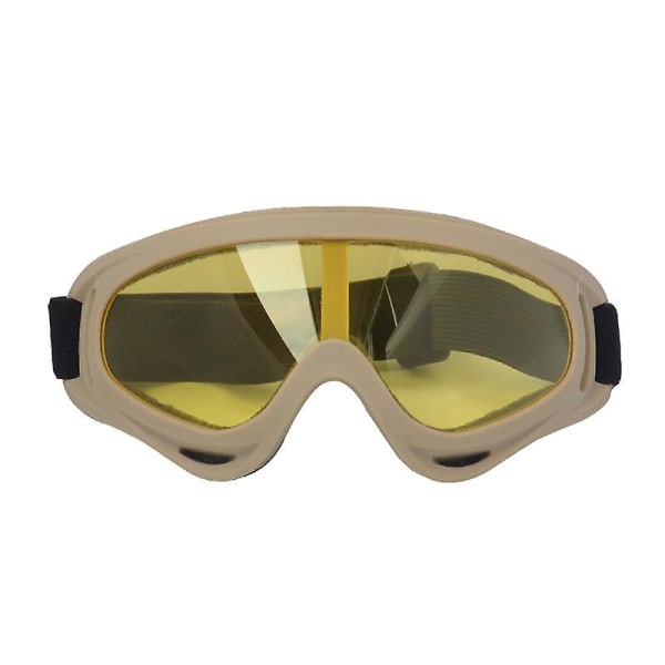 X400 Goggles Cross-country Motorcykel Goggles Röd Ram Färg Film Svart ram gul film Black frame yellow film