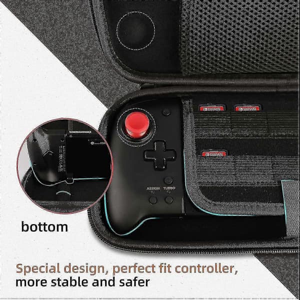 Bærbart hårdt etui til Hori Split Pad Pro med 10 spilpladser - JA