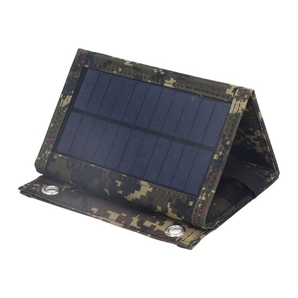 10W 5V IP65 Bærbar Foldbar Solpanel Oplader Kit til Camping Vandring Camouflage