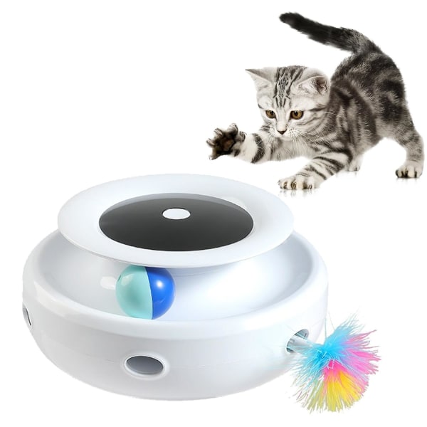 2-i-1-robotaren Katze Elektrisch Spielen Mit Kugelbahn Mit 4 Austauschbaren Federn