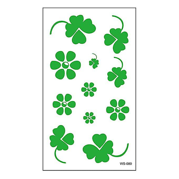 Svettsäker Face Irish Festival Sticker Green Hat Tattoo