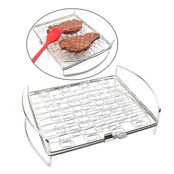Grillkurv til Grill BBQ Net Steak Kød Fisk Grøntsager Grill