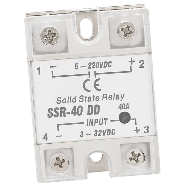 SSR-40 DD 40A 5-220VDC Solid State Relé For Industriell Automatisering