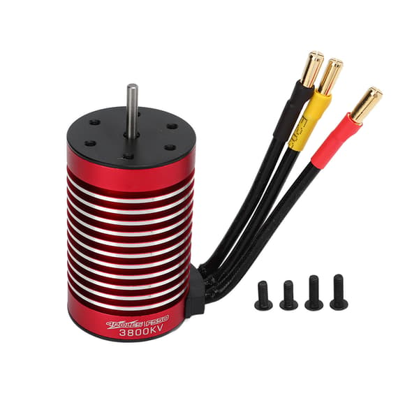 Hög Precision 3800kv 4-polig Sensorlös Borstlös Motor för 1/10 RC Bil