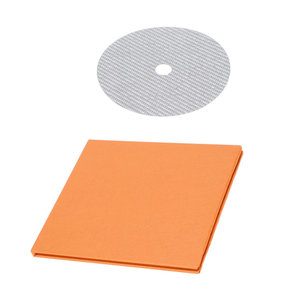 CD DVD Stabilisator Kolfiber 0,2mm Tuning Mattskiva Stabilisator för Toppmatad Spelare Vit