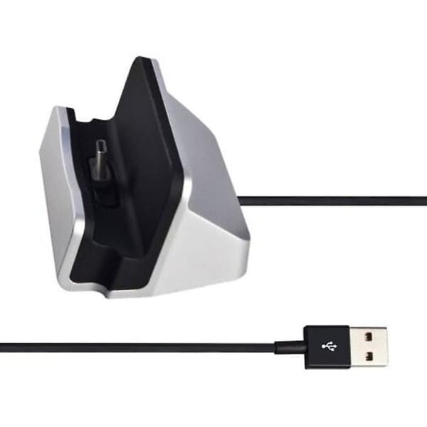 【BQ】Usb 3.1 Typ C Dockningsstation Ställ Laddare Silver Laddare & Dockor