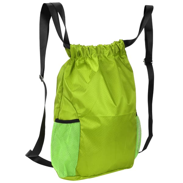 Fluorescerande Grön Vattentät Förtjockad Polyesterfiber Dragsko Reseryggsäck