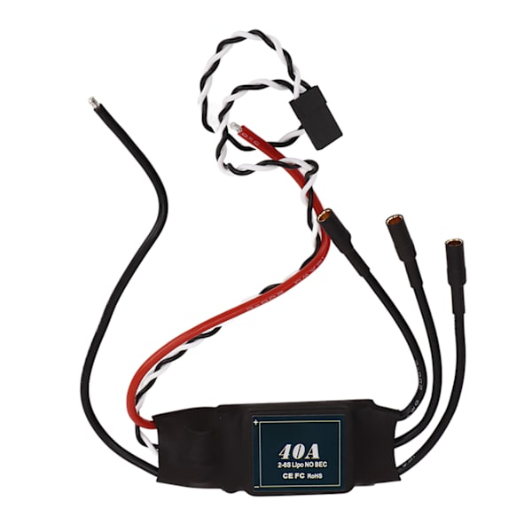 40A RC Børsteløs Motor ESC Elektrisk Hastighetskontroller 2-6S for Flykontroller