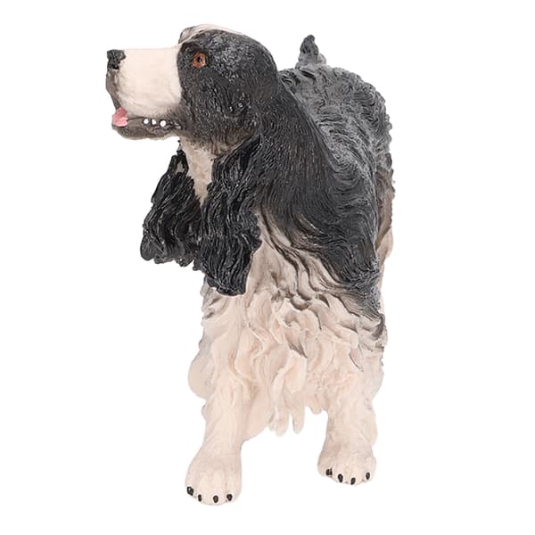 Cocker Spaniel Simulation Pædagogisk Let Vedligehold Hund Figur Legetøj Dekor PL127 1314 Sort