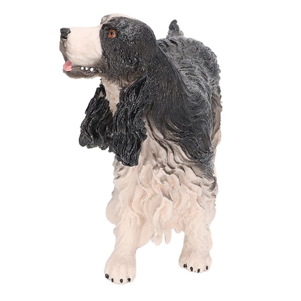 Cocker Spaniel Simulation Pedagogisk Lättskött Hundfigur Leksak Dekor PL127 1314 Svart