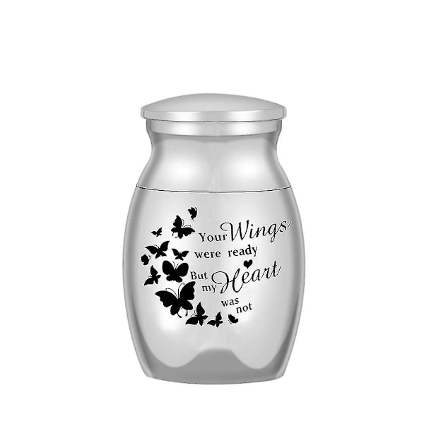 Aluminiumslegering Memorial Pet Kiste Urne - Lille Souvenir Urne S Butterfly S Butterfly