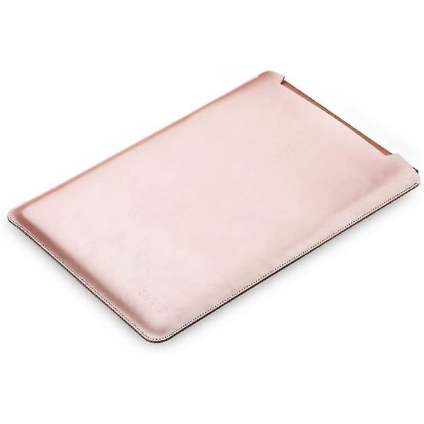 Mikrofiber lær laptop-sleeve Slim Case Cover Luxury Pu-lærveske Elagant beskyttende deksel Integrert musematte Kompatibel med Macbook Pro Pro