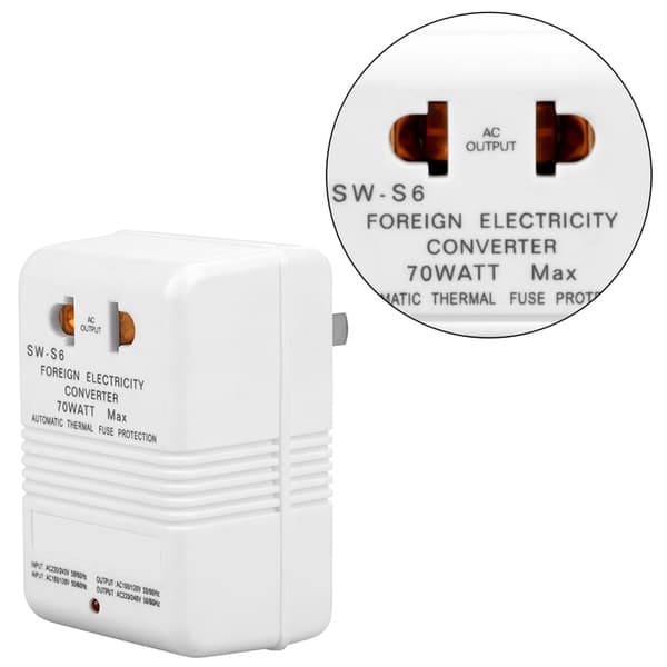 70W 110V/120V til 220V/240V Opp Trapp Ned Spenningsomformer Transformator (CN Standard Plugg)