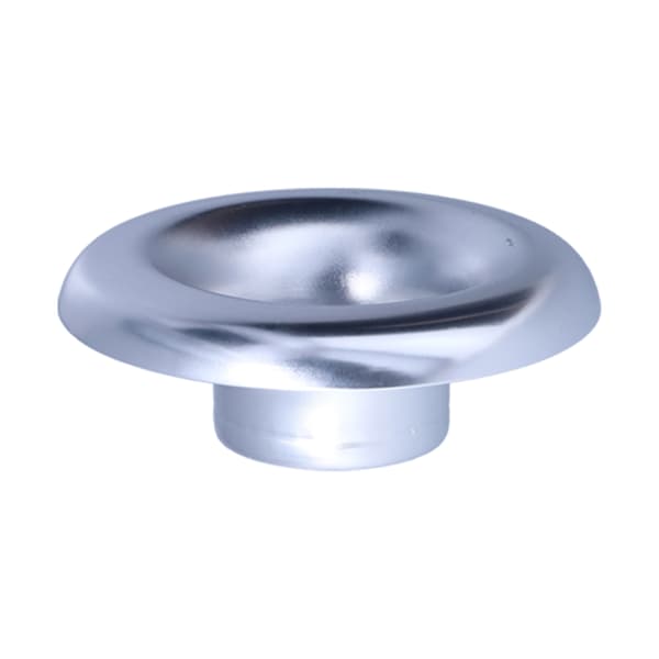 73mm/2.9in Kort Ram Kaldluftinntak Turbo Horn Aluminium Velocity Stack Adapter Sølv
